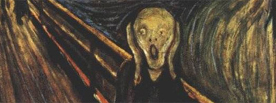 Ausschnitt aus Edvard Munchs »Der Schrei«