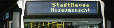 Shuttle-Bus der Museumsnacht