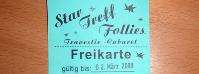 Freikarte Startreff Follies