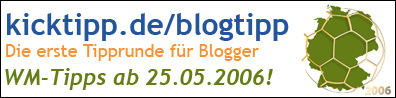 Blogtipp auch zur WM - kicktipp.de/blogtipp