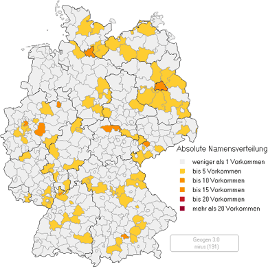 Verteilung Mirus in Deutschland